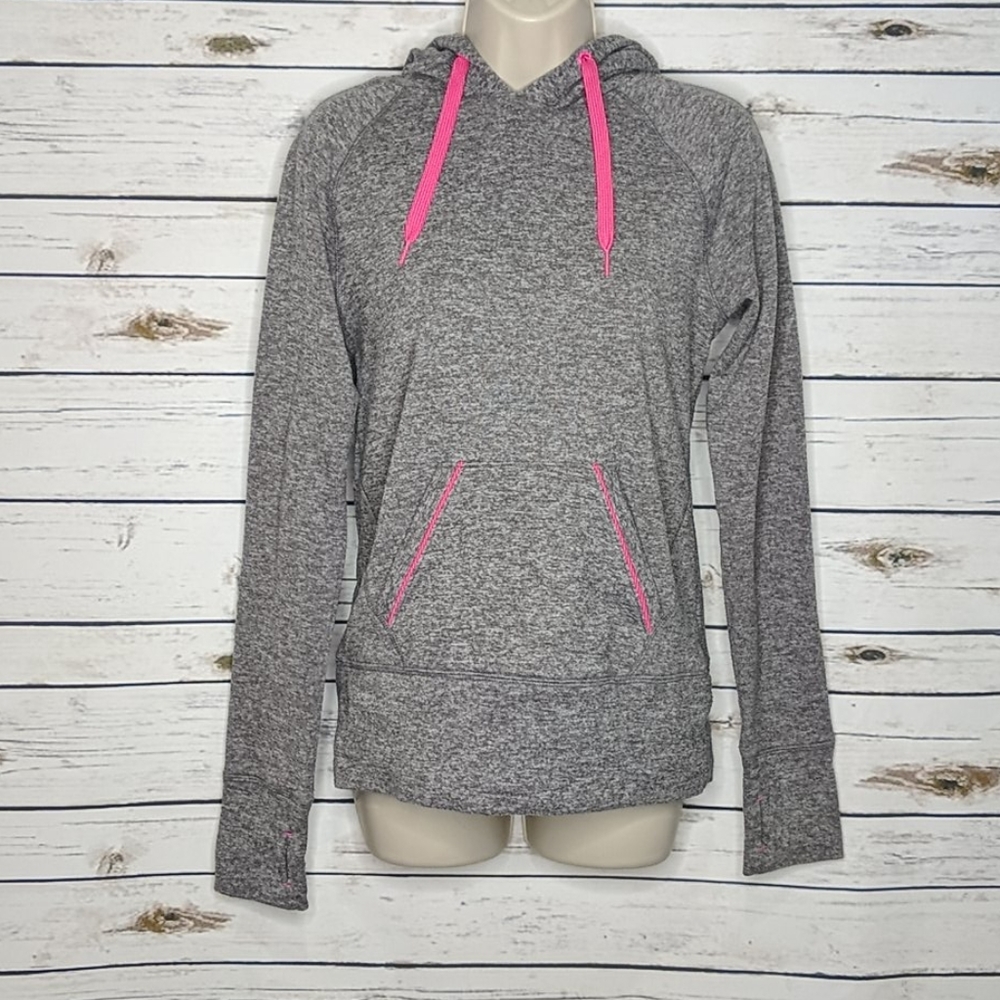 Hoodie Pink Gray Small